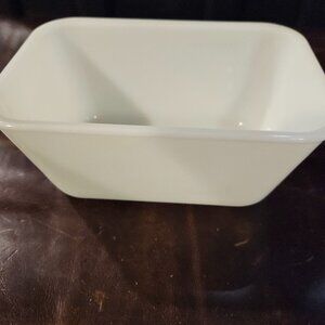 Glass Bake USA Milk White Dish
